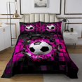 thumbnail image 1 of Erosebridal Soccer Coverlet Set King,Sport Theme Bedding Set,3pcs, 1 of 5