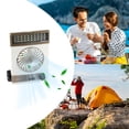 thumbnail image 4 of Xihbxyly Ventilador Solar, Lámpara Led de Escritorio, Ventilador Pequeño Multifuncional, con Opciones de Carga Solar y Directa, para Uso En Exteriores E Interiores, con Un Diseño Fresco y Agradable,, 4 of 7