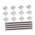 thumbnail image 1 of Conectores de 12 piezas con 4 accesorios de cables de extensión de 15 cm de cable para 4 pines 0.39 pulgadas de luz Asamblea simple multifuncional, 1 of 8
