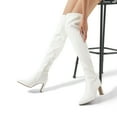 thumbnail image 5 of Dream Pairs Women's Over The Knee Stretch Boots Chunky High Heels Pointed Toe Fall Long Style, 5 of 6