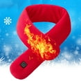 thumbnail image 2 of Leodye 1PCS USB Heated Scarf - Winter Neck Protection Warm Scarf for Christmas & Daily Use -33.5*3.9IN, 2 of 5