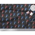 thumbnail image 3 of Soimoi Black Cotton Voile Fabric Bow & Dots Printed Fabric 1 Yard 42 Inch Wide, 3 of 3