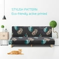 thumbnail image 2 of YOPTOP New Armless Futon Cover Stretch Folding Sofa Bed Slipcover Polyester Elastic Fabric All-Inclusive Cover Furniture Protector,02gray, 2 of 9