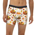 thumbnail image 2 of Cauagu Thanksgiving With Turkey Print Men's Boxer Briefs, Funny & Cute Underwear Elastic Waistband Briefs Ideal Gift for Men,1-Pack, 2 of 7