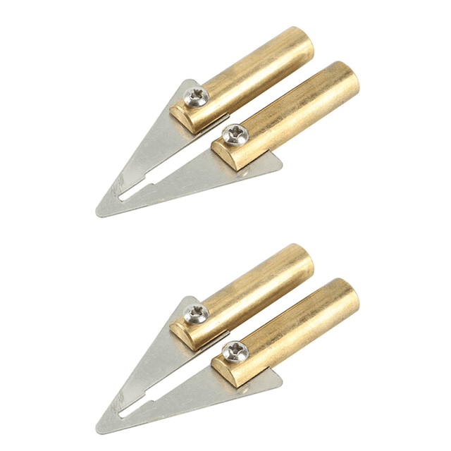 2X Hot Stapler Plastic Repair Tool Accessory Car Auto Bumper Weld Ironing Hot Knife Straight Diagonal Cutter