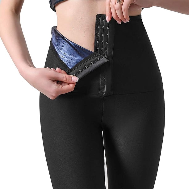 Pantalones Cortos De Sauna Para Mujer, Pantalones De Yoga Para Mujer, Pantalones Cortos De Fitness Ajustables Y Cómodos Con Triple Botonadura Para Moldear El Cuerpo Guardurnaity OD015156-04