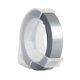 thumbnail image 1 of Recambio de cinta de etiquetas en relieve de plástico 3D para DYMO 12965 1610 Label Maker con 3/8 pu Abody Silver, 1 of 5