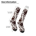 thumbnail image 4 of Haiem Cow Skin Socks, Funny Novelty Crazy Design Cotton Socks Sports Socks Knee High Socks For Men, Women,1Pairs - Gift For Working Friends, 4 of 8