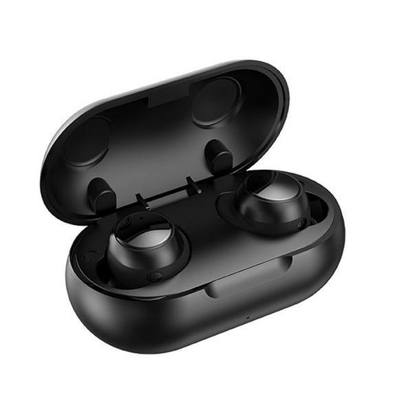 EIMELI Sweatproof Wireless Bluetooth Earbuds. 40 Hour Long Battery Life for Android. Mini Charging Case TWS Headphones with Microphone Gift for Runners