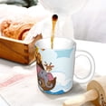 thumbnail image 3 of Yiaed Rainbow Animals on Noah's Ark Print Ceramics Coffee,Large Handle Design,Extra Large Tea and Coffee Cup for Office and Home Mugs, 3 of 6