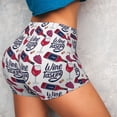 thumbnail image 4 of Naloa Red Wine Glass Bottle Biker Shorts for Women Seamless Scrunch Short Women’s Yoga Shorts for Gym Running Sport Shorts - Medium, 4 of 9