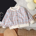 thumbnail image 2 of Posijego Button up Cardigan Girls Cute Long Sleeve Printed Open Front Little Girl's Spring Fall Outerwear, 2 of 7