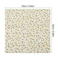 thumbnail image 3 of LAMIRO 7 pcs/set Quilting Fabric Bundles,Cotton Fat Quarters Printed Craft Fabric,25*25cm Precut Squares Sheets (Yellow), 3 of 7