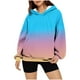 thumbnail image 4 of Ailaofu Hoodies for Women Tie Dye Oversized Sweatshirt Plus Size Loose Fit Cute Hoodie Fall Pullover with Pocket, 4 of 7