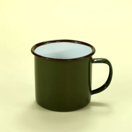 

Creative Enamel Coffee Mug 350ML - Travel Tea Cup for Milk - Enamelware Kitchen Drinkware - Unique Christmas Party Gift