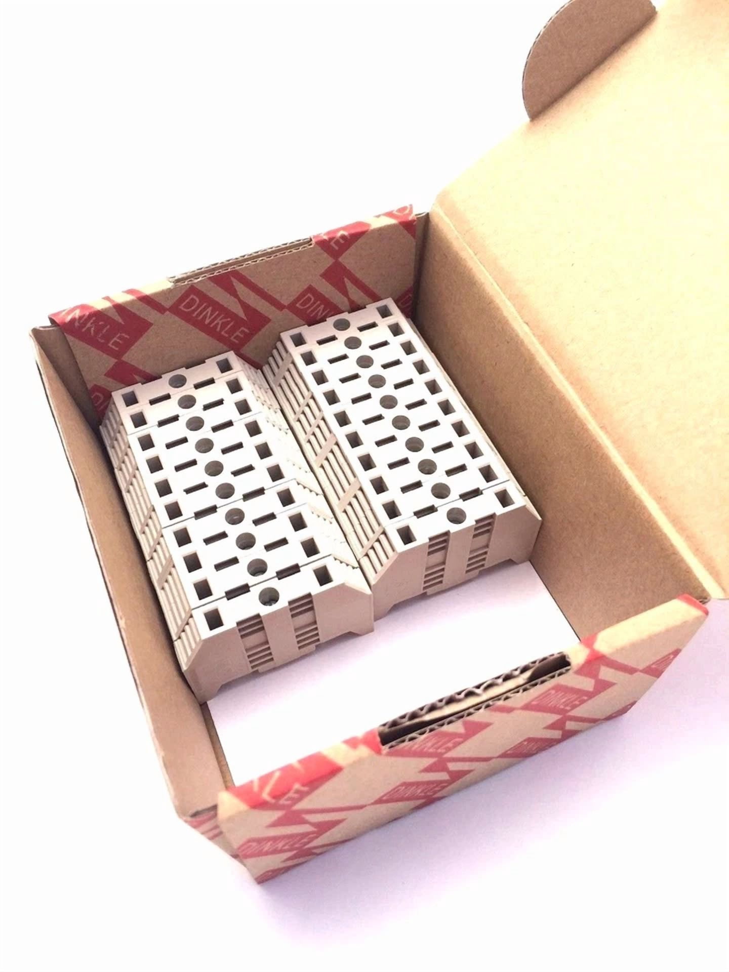 CRESTIN- Din Rail Terminal Block End Brackets 20 Quantity Ss4 Dinkle Screw Metal Clamp