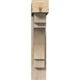 thumbnail image 2 of Ekena Millwork 7 1/2"W x 34"D x 38"H Merced Block Smooth Bracket w/ Offset Brace, Douglas Fir, 2 of 25