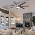 thumbnail image 3 of Noaman 62 inch Brushed Nickel Smart Ceiling Fan with LED Light and Remote Control, DC Motor, Plywood Blades, 3 of 12