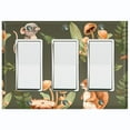 thumbnail image 1 of Metal Light Switch Plate Cover Cute Forest Animals Squirrel Mouse ANM014, 1 of 13