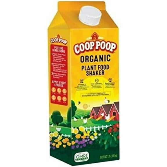 Coop Poop Plant Food Garden Fertilizer Shaker Granules, 1 lb