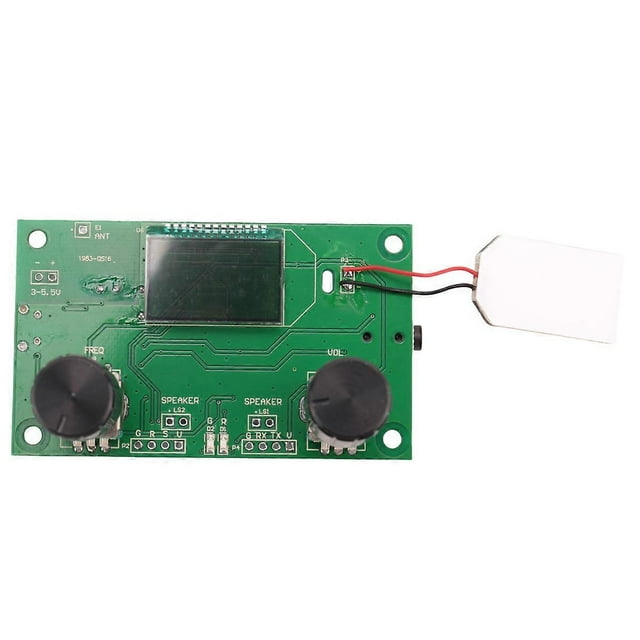 FM Radio Receiver Module 87-108MHz Frequency Modulation Stereo Receiving Board with LCD Digital Disp