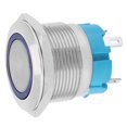 thumbnail image 4 of Switch, Stainless Steel Push Button Switch 22Mm / 0.87In High Performance Easy To Use  For Home For Industry Blue 3-6VDC, 4 of 8