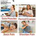 thumbnail image 4 of Sharper Image Calming Heat Massaging Weighted Heating Pad, 12 in x 24 in, Gray, 4 of 7