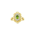 thumbnail image 5 of RYLOS Jewelry For Women Yellow Gold Plated Silver Hugs & Kisses Infinity Tennis Bracelet, Ring & Necklace Gemstone w/ Diamonds Adjustable 7"-8" Wrist & 18" Chain Peridot August Birthstone; Size 8, 5 of 9