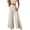A Jet Stream, variant on Womens Casual Wide Leg Pants High Waisted Button Pleated Business Work Trousers Flowy Beach Palazzo Pants