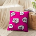 thumbnail image 4 of LALILO Throw Pillow Covers Retro Comic Speech Bubbles Pop Art Art Cushion Cover 18" x 18", 2 Pack, 4 of 6