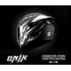 thumbnail image 5 of Casco Integral Onix Silver Flame Negro Plata Mate M + Visor Transparente, 5 of 5