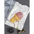 thumbnail image 3 of Cute Ice Cream On A Scooter T-Shirt Women -Image by Shutterstock, Female Small, 3 of 4