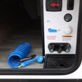 thumbnail image 4 of Empire Faucets RV Potable Water Hose Set - 15ft Blue Coil Hose with 4in Black Quick Disconnect and 7-Function Sprayer, 4 of 5