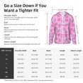 thumbnail image 4 of Rocae Pink Donuts Print Breathable Sun Protection Hoodie Quick-Dry Lightweight Long Sleeve Hoodie Unisex Running Sports Shirt X-Large, 4 of 9