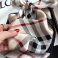 thumbnail image 6 of CAILDANL 100% Real Mulberry Silk Women Small Square Neck Scarfs 21" Lightweight Headscarf Printed Neckerchief Gift Packed, 6 of 6