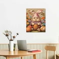 thumbnail image 2 of Sheronv Easter Bunny Eggs Flowers Fine Art Aesthetic Poster & Print Wall Painting for Home Decor - Canvas Print for Living Room Bedroom Office 16x20 in, 2 of 5