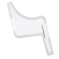 thumbnail image 2 of Plantilla de peinado para dar forma a la barba de doble Ndcxsfigh cara para hombres peine modelador de cabello (blanco), 2 of 7