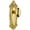 Polished Brass, variant on Grandeur Gvcedn_Psg_234 Grande Victorian Solid Brass Rose Passage Door Knob Set - Brass