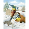 thumbnail image 1 of Carolines Treasures ASA2053CHF Eurasian Blue Tits Birds In Flower Pot Flag Canvas House Size, 1 of 4
