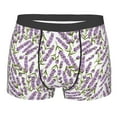 thumbnail image 4 of Goofa Lavender Flowers Printed Men's Boxer Briefs Underwear, Moisture-Wicking Underwear, Trunk,Soft and Breathable Cotton Underwear-X-Large, 4 of 9