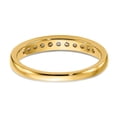 thumbnail image 5 of 14K Yellow Gold Diamond, Lab Grown Round Ring Band, 5 of 6