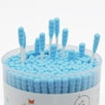 thumbnail image 3 of HOMEFOX 400 Count Blue Cotton Swabs with Spiral Round Tips, Pure Organic Cruelty-Free, 3 of 7