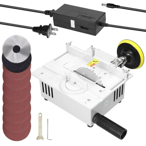 T1 Mini Multifunctional Table Saw Electric Desktop Saws Small Household DIY Cutting Tool Woodworking Lathe Machine with 1.5-10mm Collet
