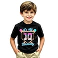 thumbnail image 2 of TGPMGRZ Boys Shirts Clothes for School Wear Cartoon Baseball Printed Short Sleeve T Shirt #A11 Black 6-7 Years, 2 of 4