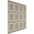 thumbnail image 5 of Ekena millwork 94 1/2"L (Adjustable 94 1/2"H to 120"H) Ashford Square Panel Full Wall Wainscot Paneling Kit, 5 of 10