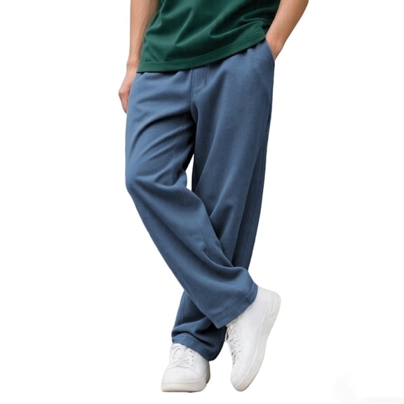 GINGTTO Men's Loose Drape Casual Sweatpants, Soft & Comfortable Straight-Leg Athletic Pants, Versatile Trousers for Daily Commute