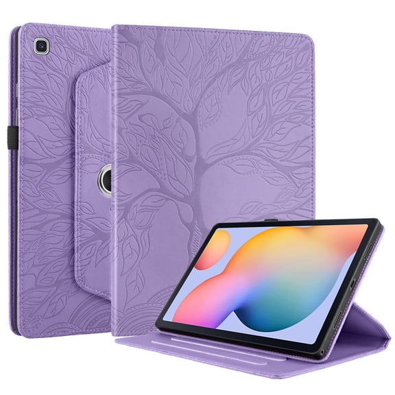Case for Samsung Galaxy Tab S6 Lite 10.4 inch P610 P615, 360 Rotating Stand, Purple