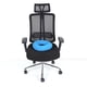 thumbnail image 1 of Cojín inflable redondo para silla con soporte para cadera y hemorroides, con bomba (azul), 1 of 3