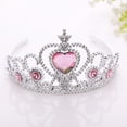 thumbnail image 4 of Tocado de princesa con corona para niños, accesorios para el cabello, diadema de plástico, varita mágica, joyería binaria, 4 of 6