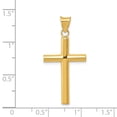 thumbnail image 4 of 14K Yellow Gold Charm Pendant 26 mm 17 Polished Hollow Cross, 4 of 4